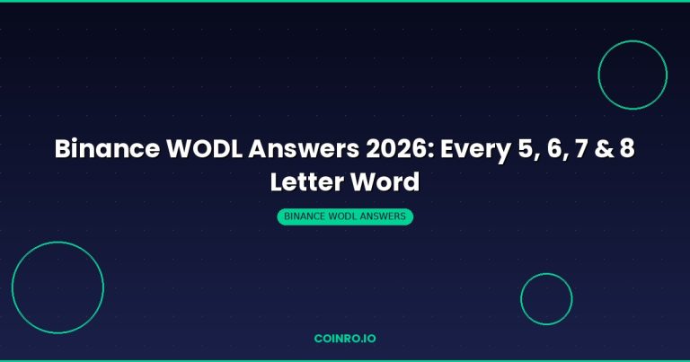 Binance WODL answers all letter words 5 6 7 8 guide