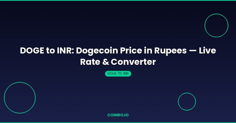 DOGE to INR Dogecoin Indian Rupee conversion rate