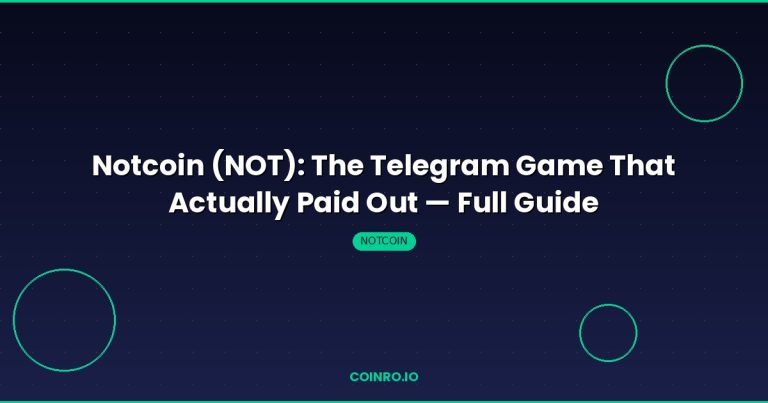 Notcoin NOT Telegram tap to earn guide and price prediction