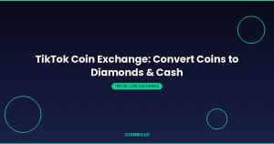TikTok coin exchange converting coins to diamonds and cash