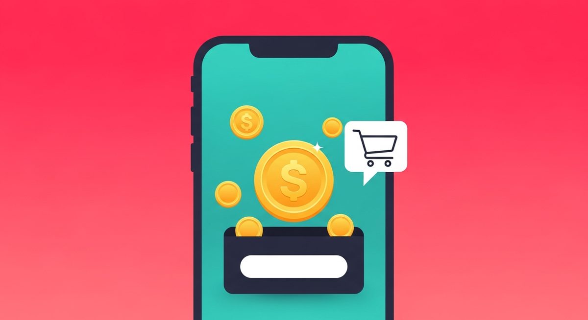 How to buy TikTok coins, smartphone checkout with golden coins