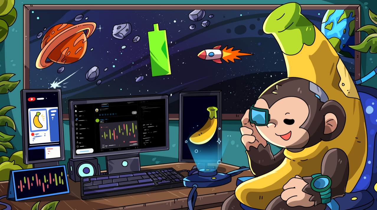 Banana Gun Pro web-based crypto trading terminal dashboard