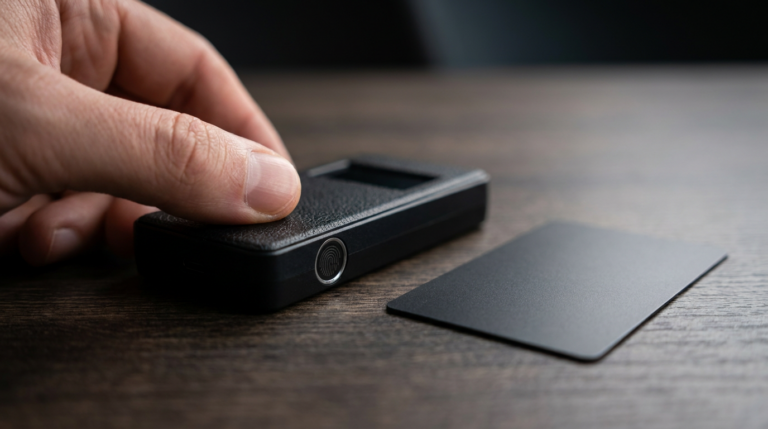 dcent cold wallet - fingerprint hardware wallet and NFC card features